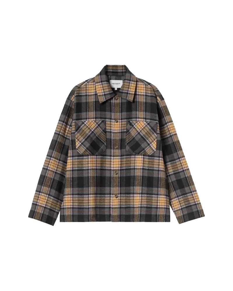 Carhartt WIP Parson Chcked Shirt Black