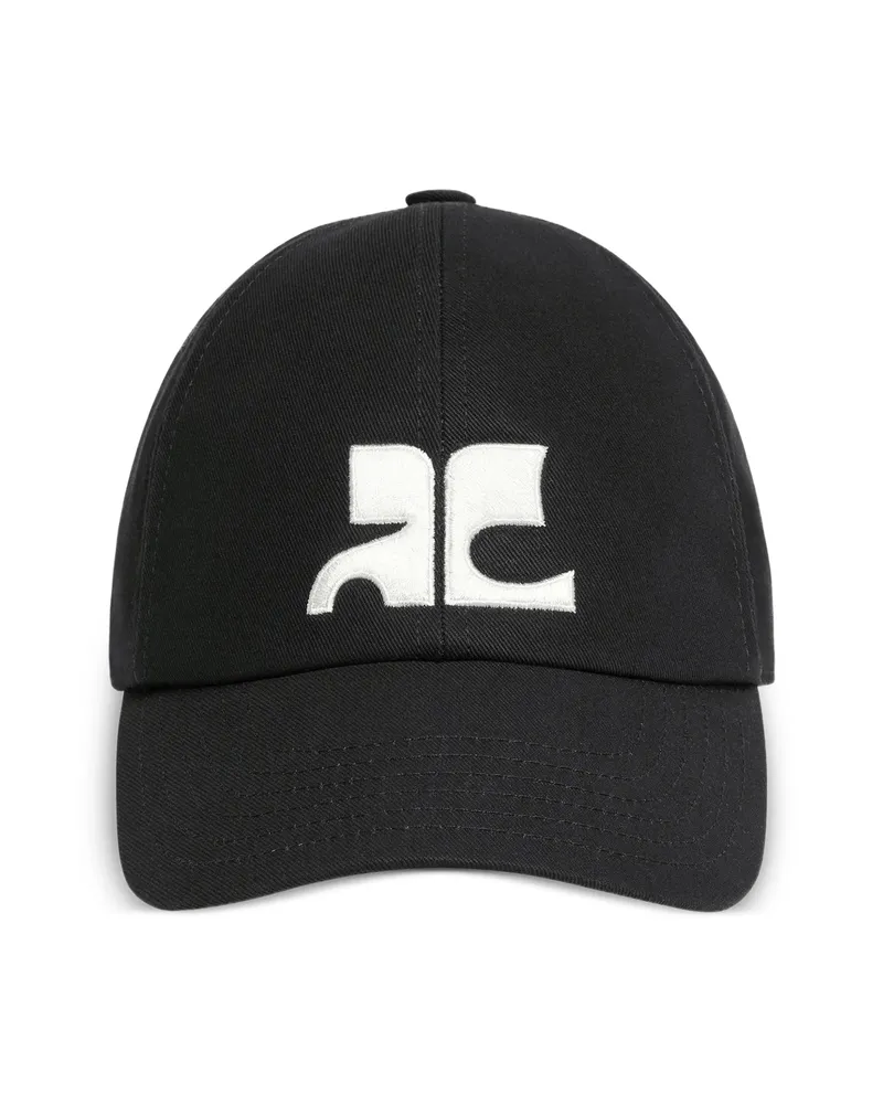 Courrèges AC Logo-embroidered Cap Black