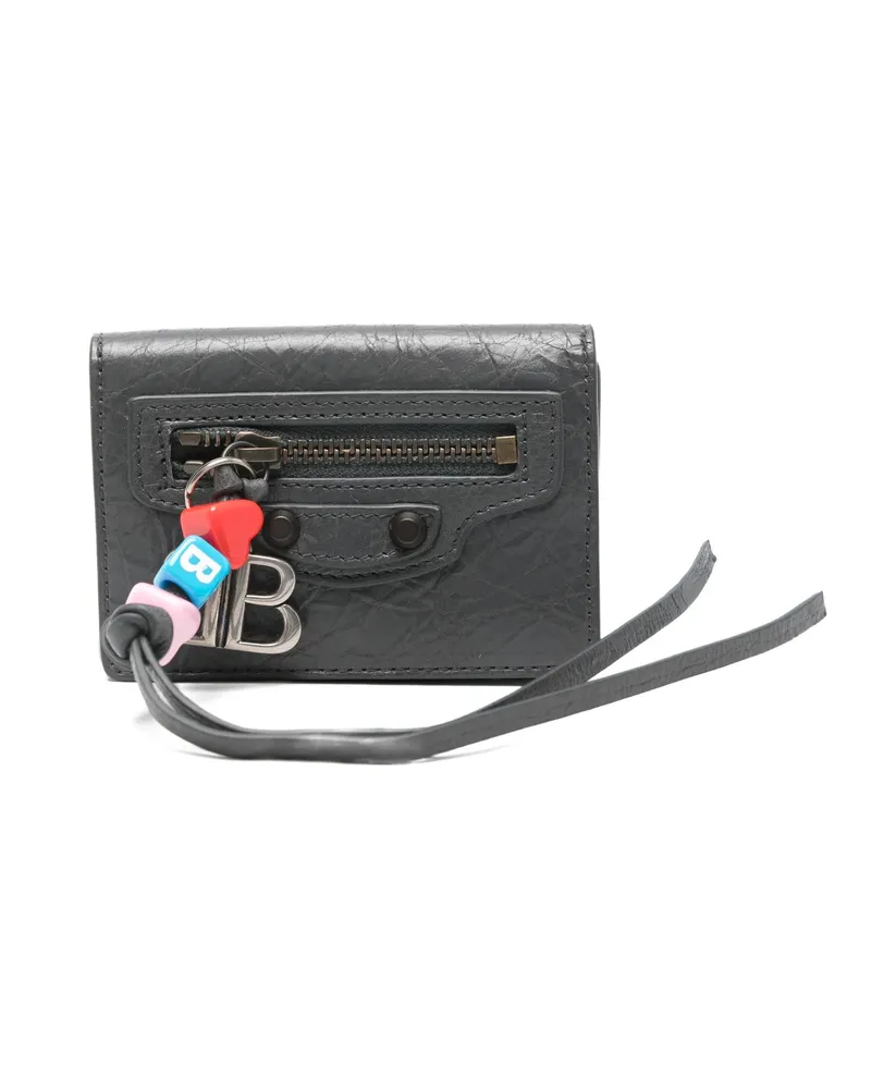 Balenciaga Mini Le City Wallet Grey