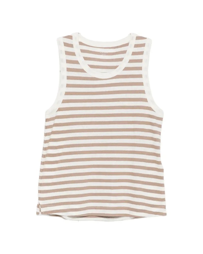 Majestic Striped-print Tank Top White