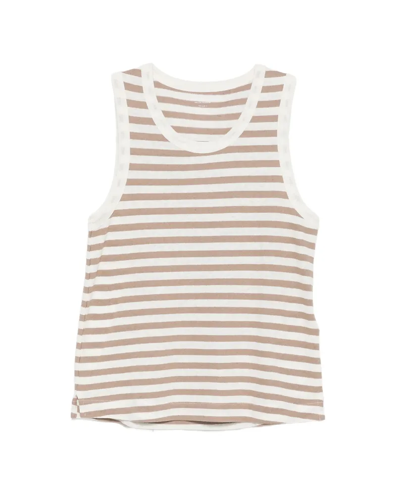 Majestic Striped-print Tank Top White