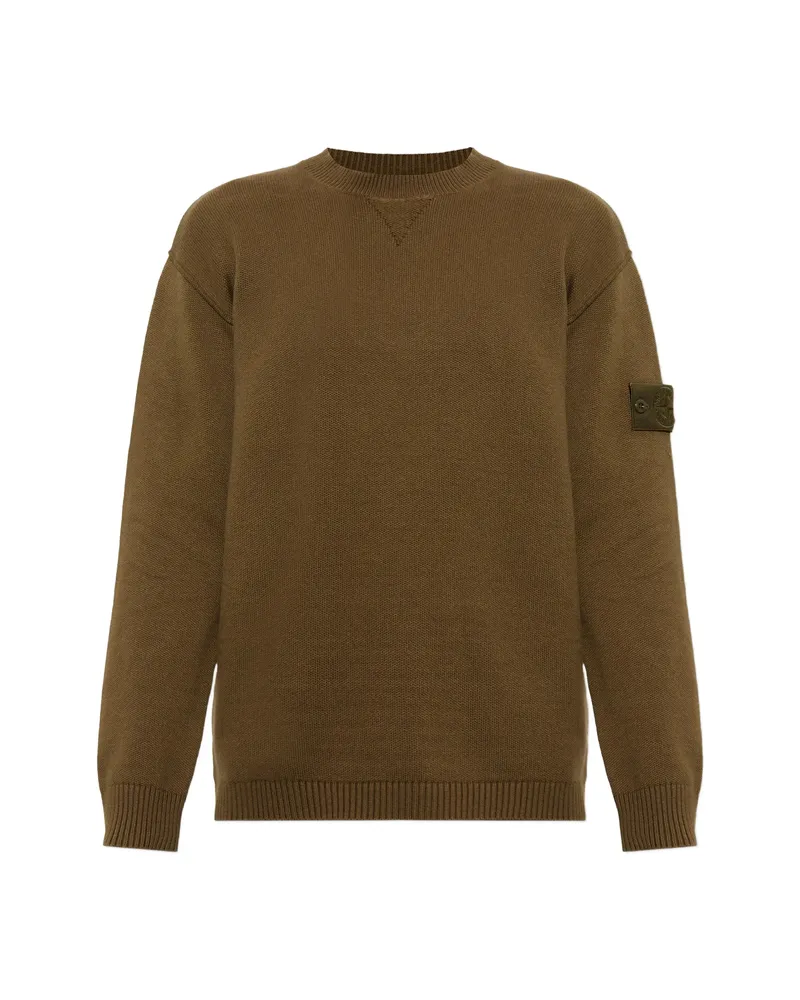 Stone Island Logo-patch Sweater Brown