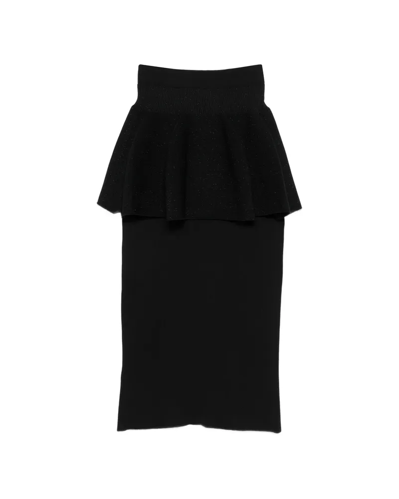 CFCL Pottery Glitter Layered Skirt Black
