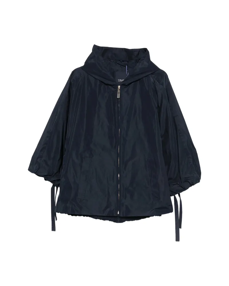 Max Mara Hooded Jacket Blue