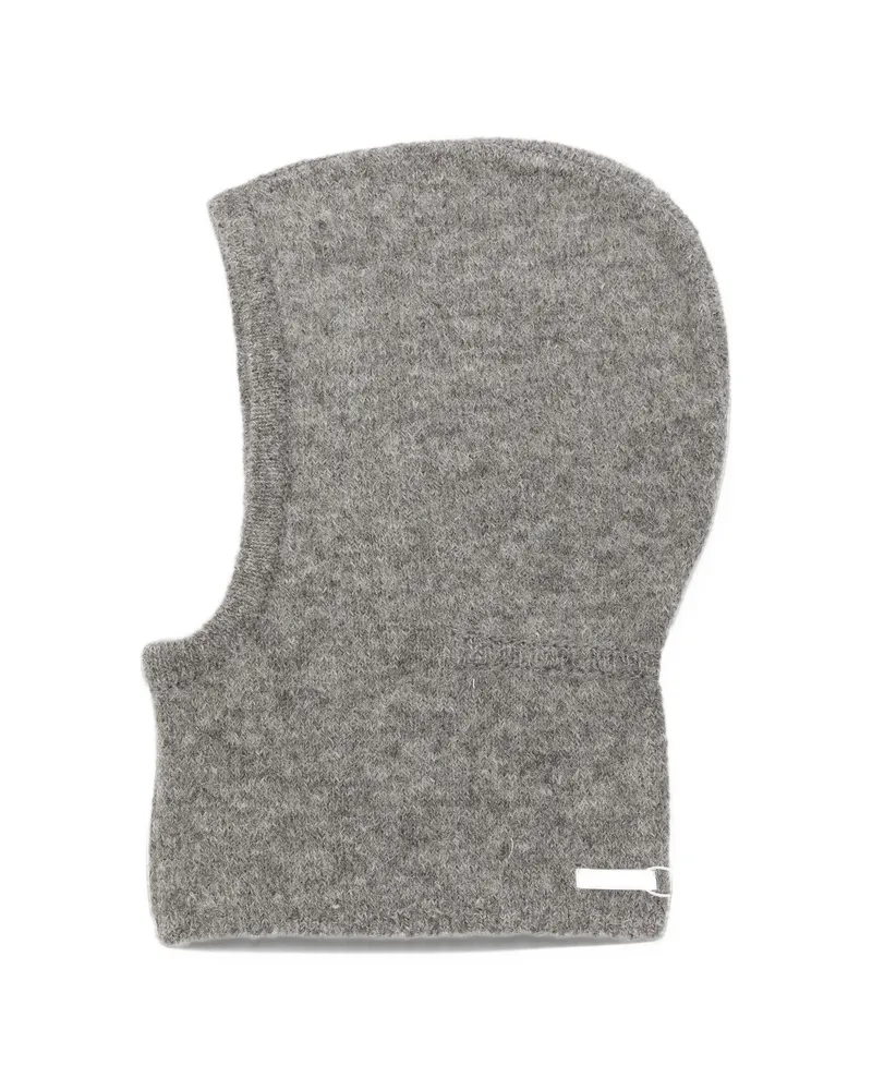 LOW CLASSIC Knitted Balaclava Grey