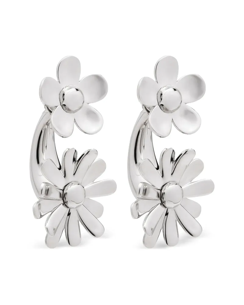 Marc Jacobs The Daisy Wild Statement Earrings Silver