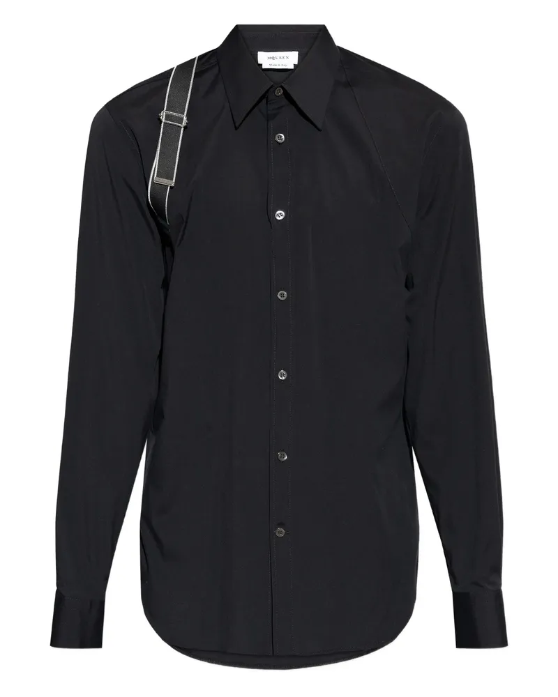 Alexander McQueen Strap-detail Shirt Black