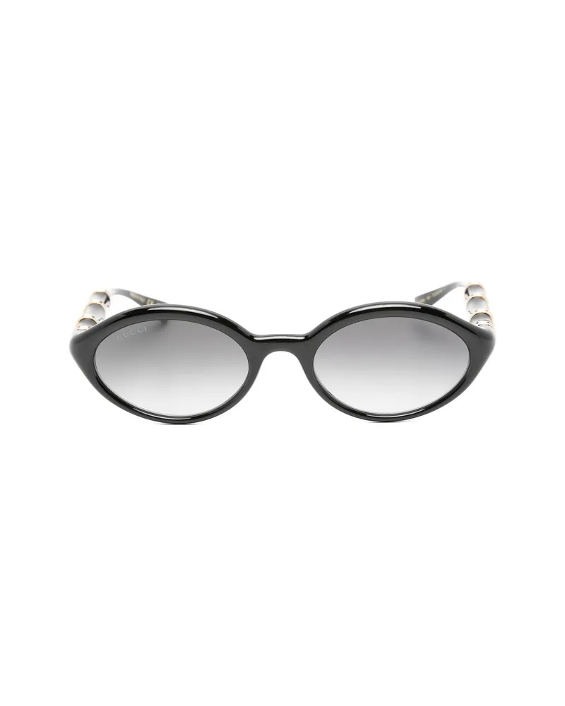 Gucci Oval-frame Sunglasses Black