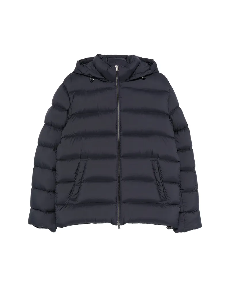Herno Hooded Padded Jacket Blue