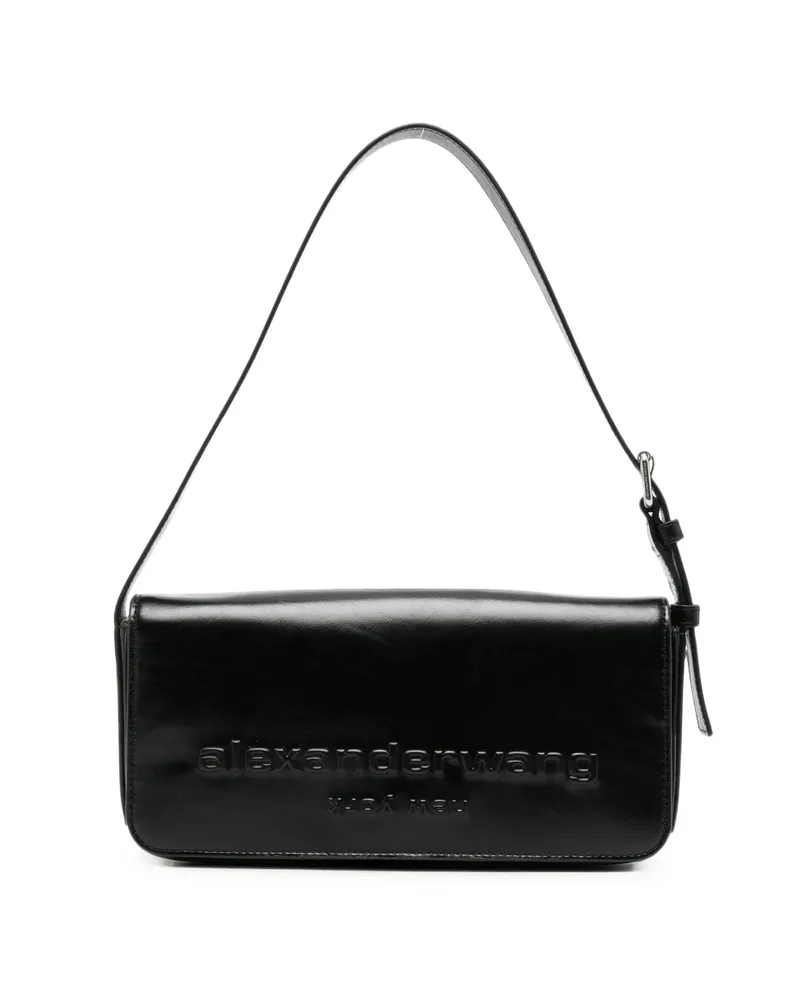 Alexander Wang Punch Flap Shoulder Bag Black