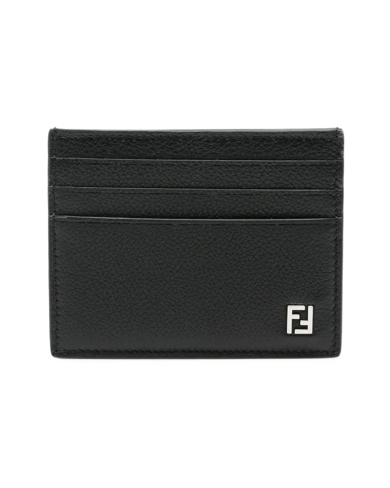 Fendi Logo-plaque Card Holder Black