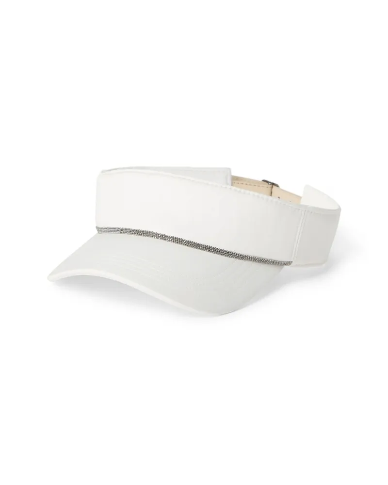 Brunello Cucinelli Monili-embellished Hat White