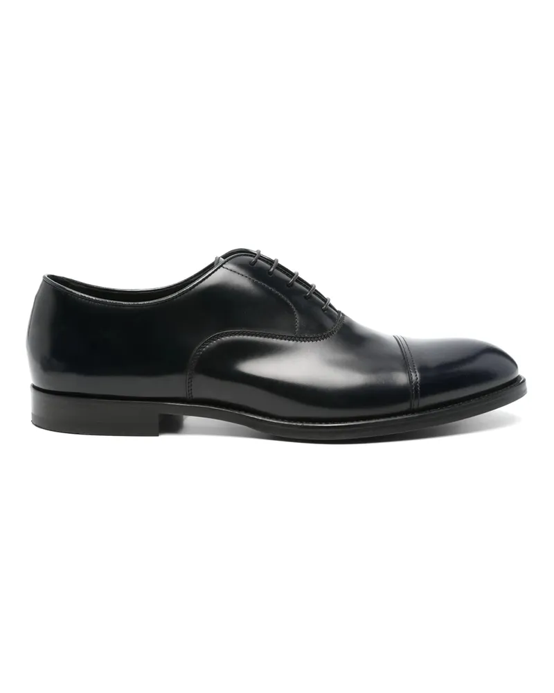 Doucal´s Leather Oxford Shoes Blue