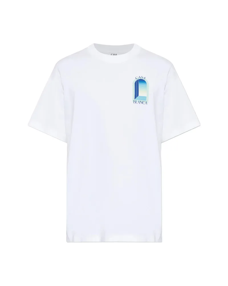 Casablanca Paris Arches Gradient-arch T-shirt White