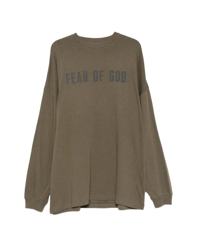 Fear of God Sport Mesh Merch Long-sleeve T-shirt Green