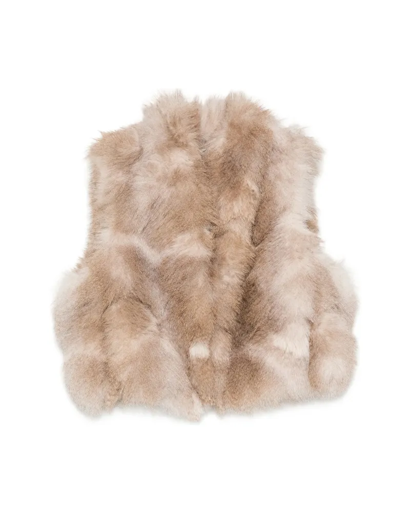 forte_forte Faux-fur Gilet Neutrals