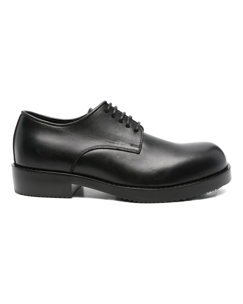 Dries van Noten Leather Derby Shoes Black