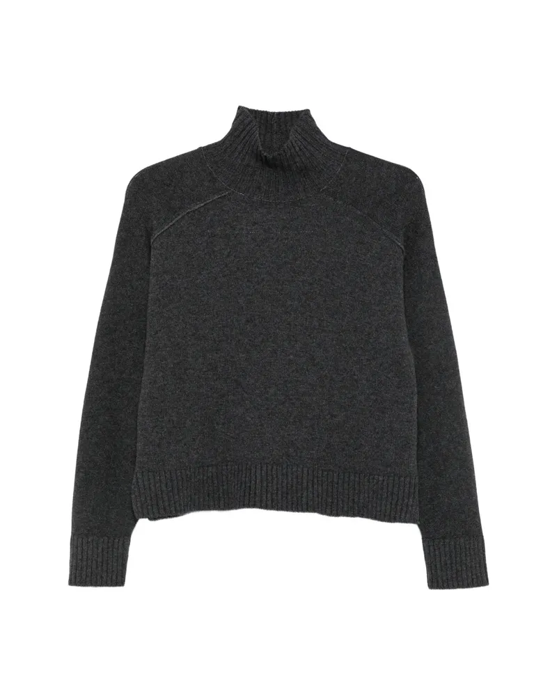 Antonelli Firenze Tirolo High-neck Raglan-sleeve Sweater Grey