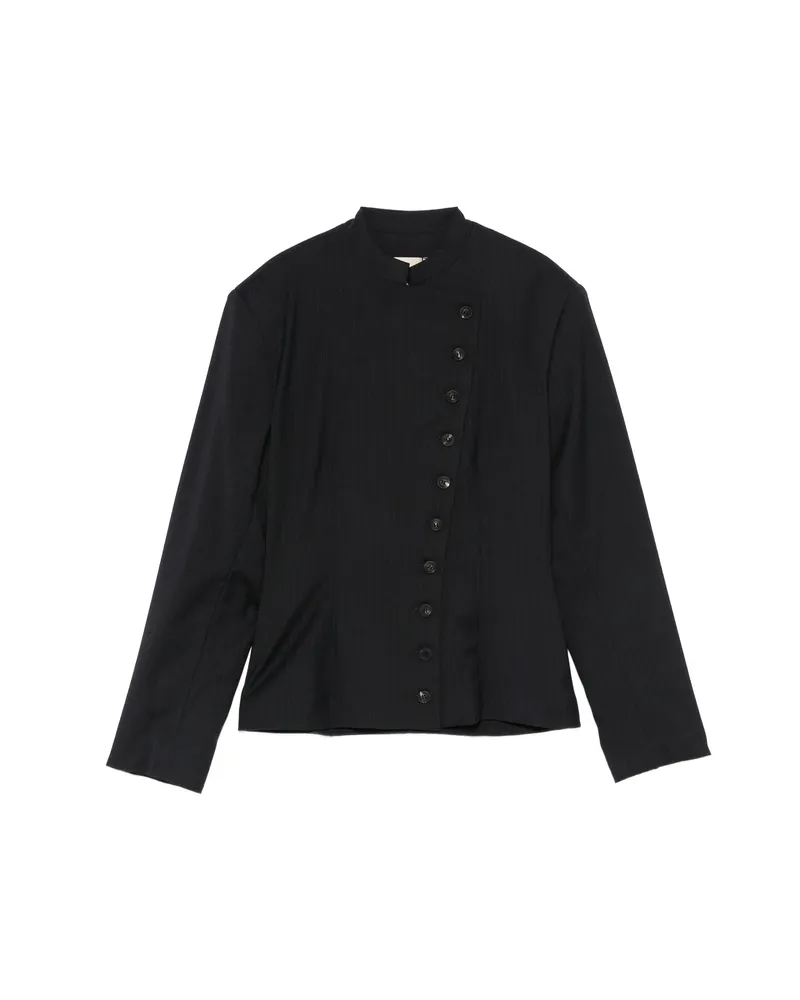 Paloma Wool Banjo Pinstripe Buttoned Jacket Blue