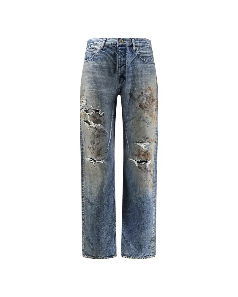 DRKSHDW by Rick Owens Distressed Jeans Blue