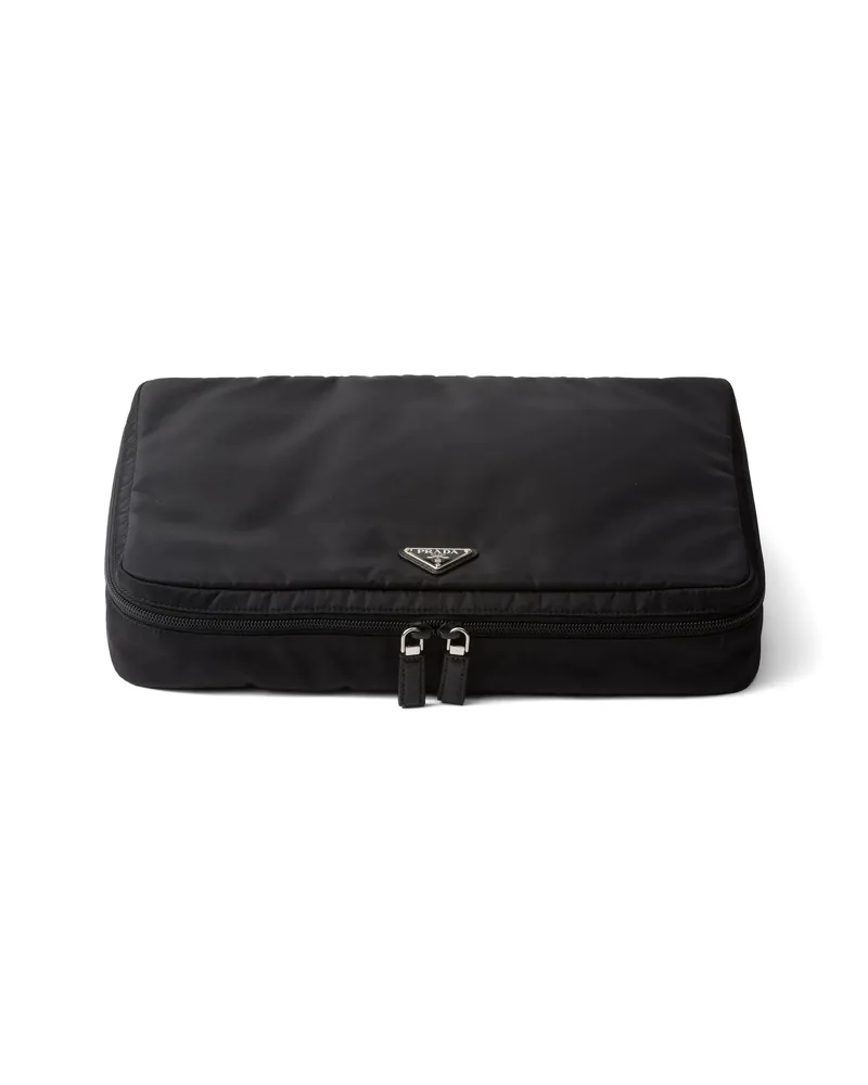 Prada Large Re-Nylon Wash Bag Black