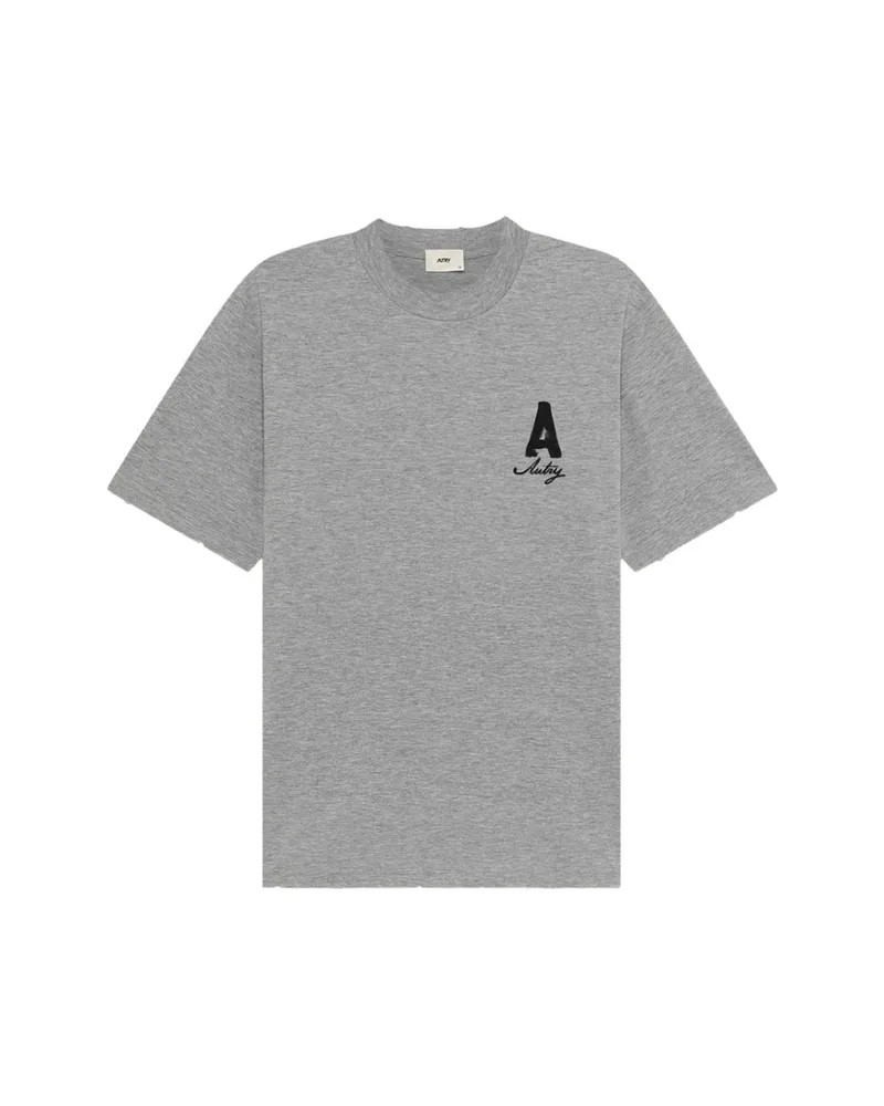 AUTRY Heritage T-shirt With Washed Effect Grey