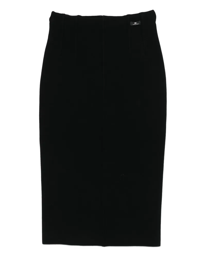 Elisabetta Franchi Back-detail Midi Pencil Skirt Black