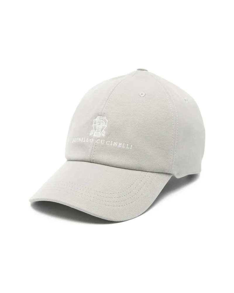 Brunello Cucinelli Logo Baseball Cap Grey