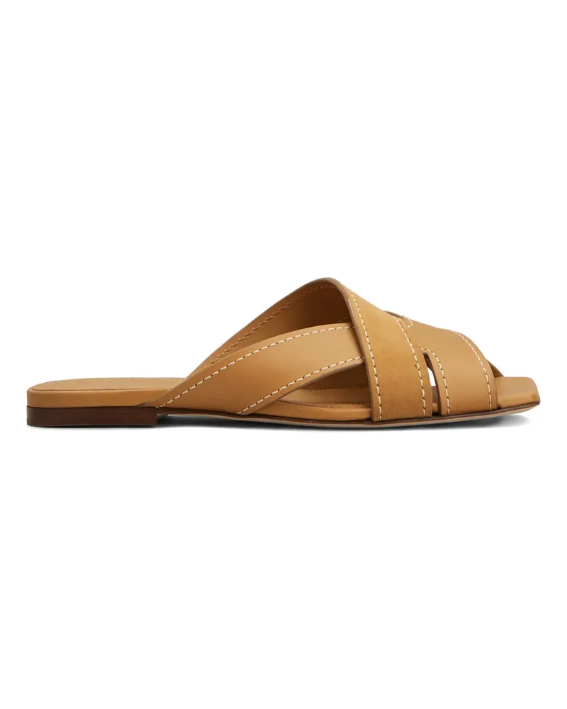 TOD'S Crisscros-design Sandals Neutrals