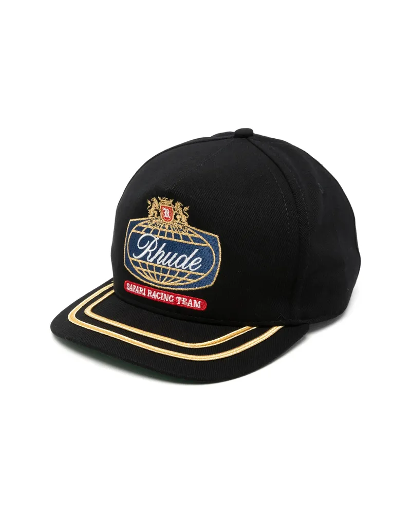 RHUDE Logo-embroidered Baseball Cap Black
