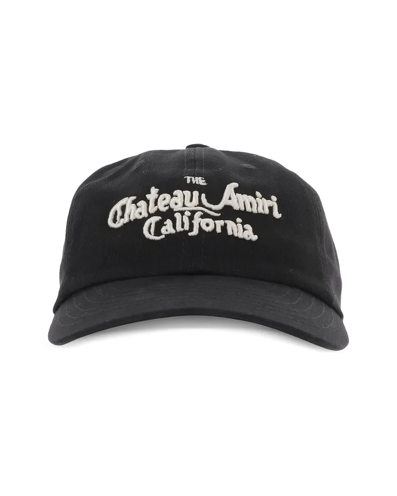 Amiri Embroidered Baseball Cap Black
