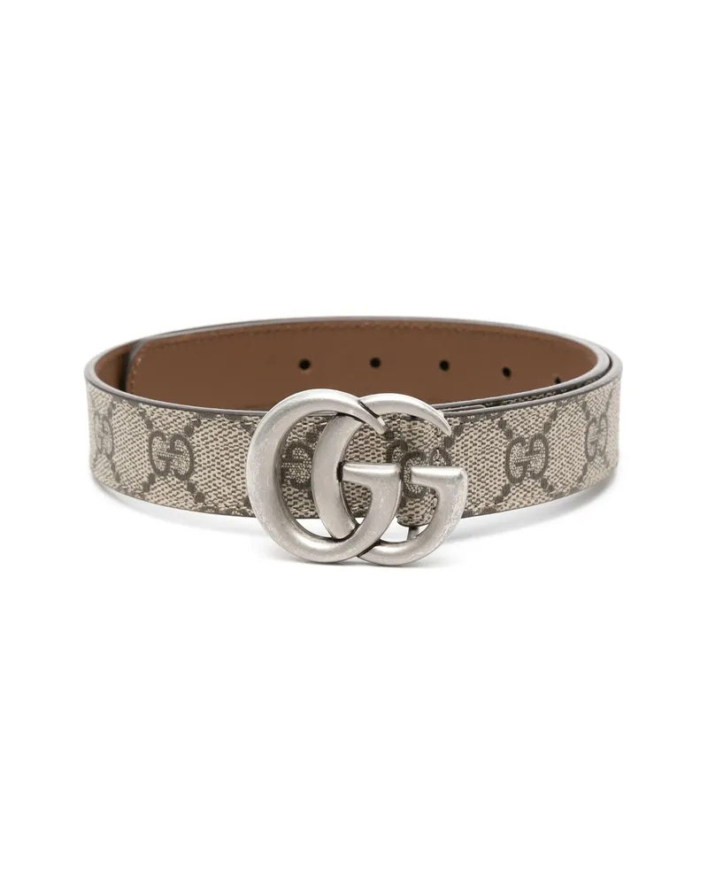 Gucci Double G-buckle Belt Neutrals