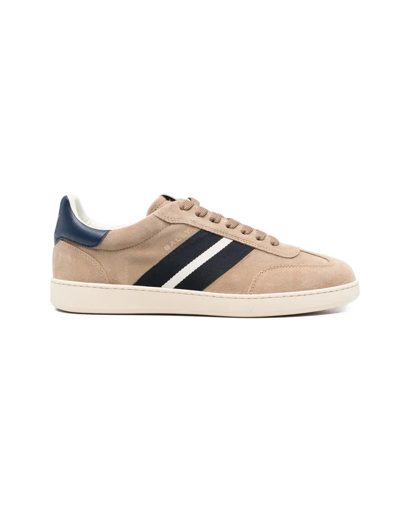 Bally Striped-panel Sneakers Neutrals