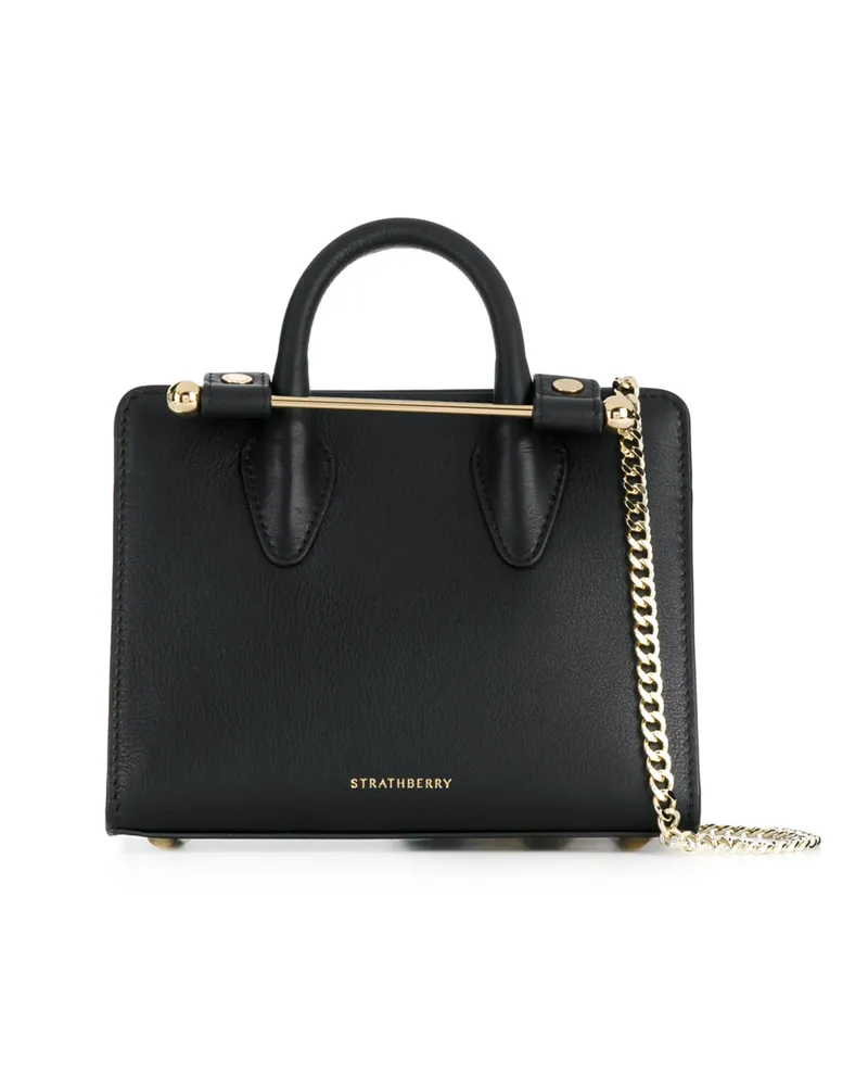 Strathberry Nano Tote Black