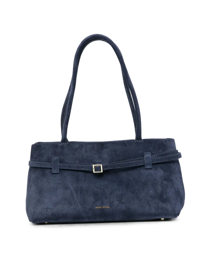 Manu Atelier Le Cambon Buckle-detail East-West Bag Blue