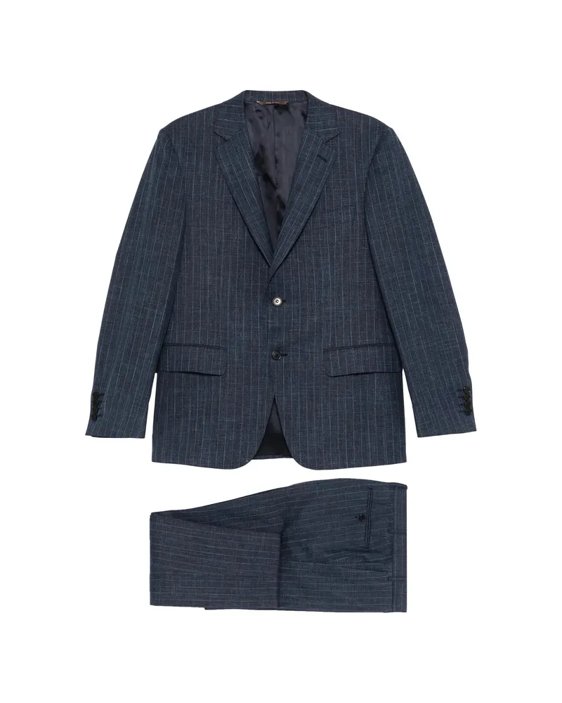 Canali Pinstripe Two-piece Suit Blue