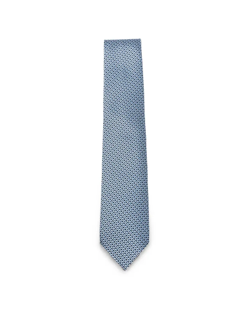 Tom Ford Micro-patterned Tie Blue