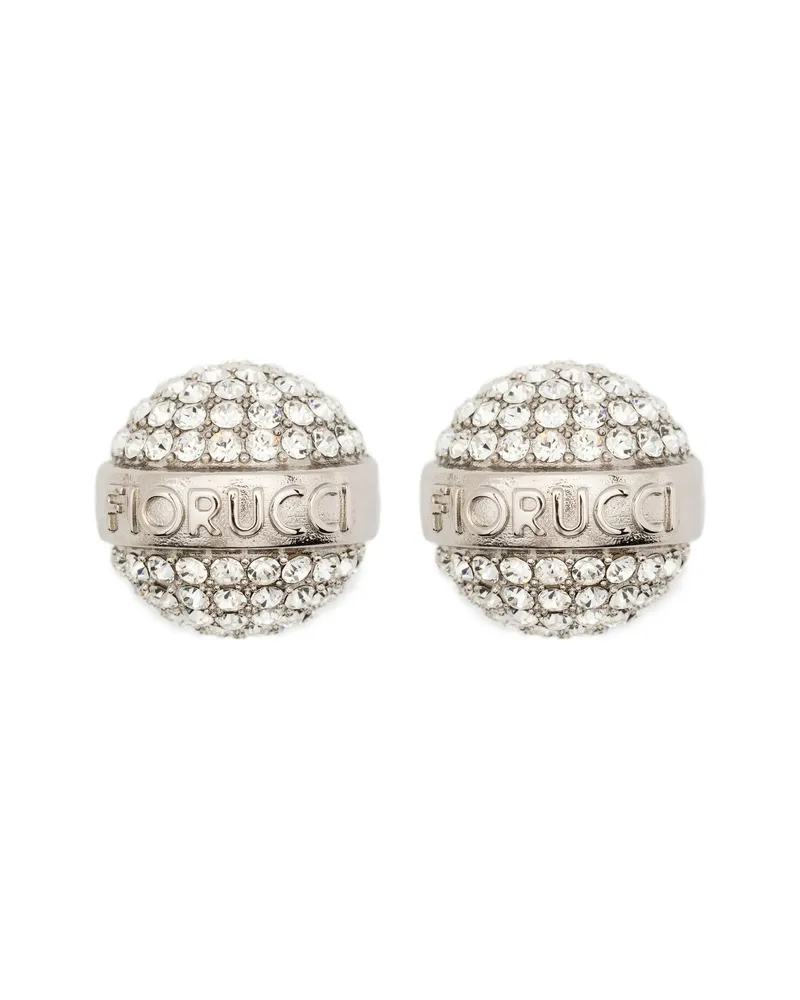 Fiorucci Crystal-embellished Earring Silver