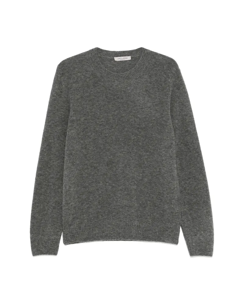 La Fileria Fine-knit Crew-neck Sweater Grey