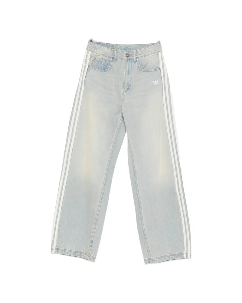 adidas Five Pockets Stripe Jeans Blue