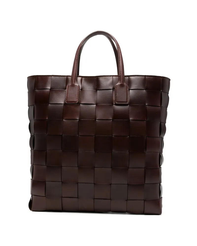 Dragon Diffusion Pino Woven-design Tote Bag Brown