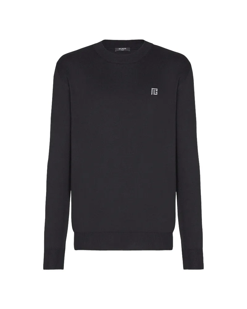 Balmain Logo-detail Long-sleeve T-shirt Black
