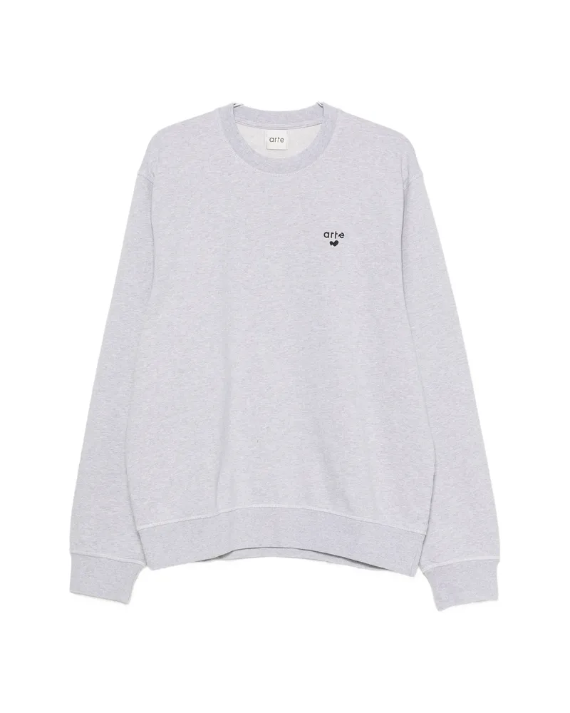 Arte Antwerp Logo-embroidered Sweater Grey