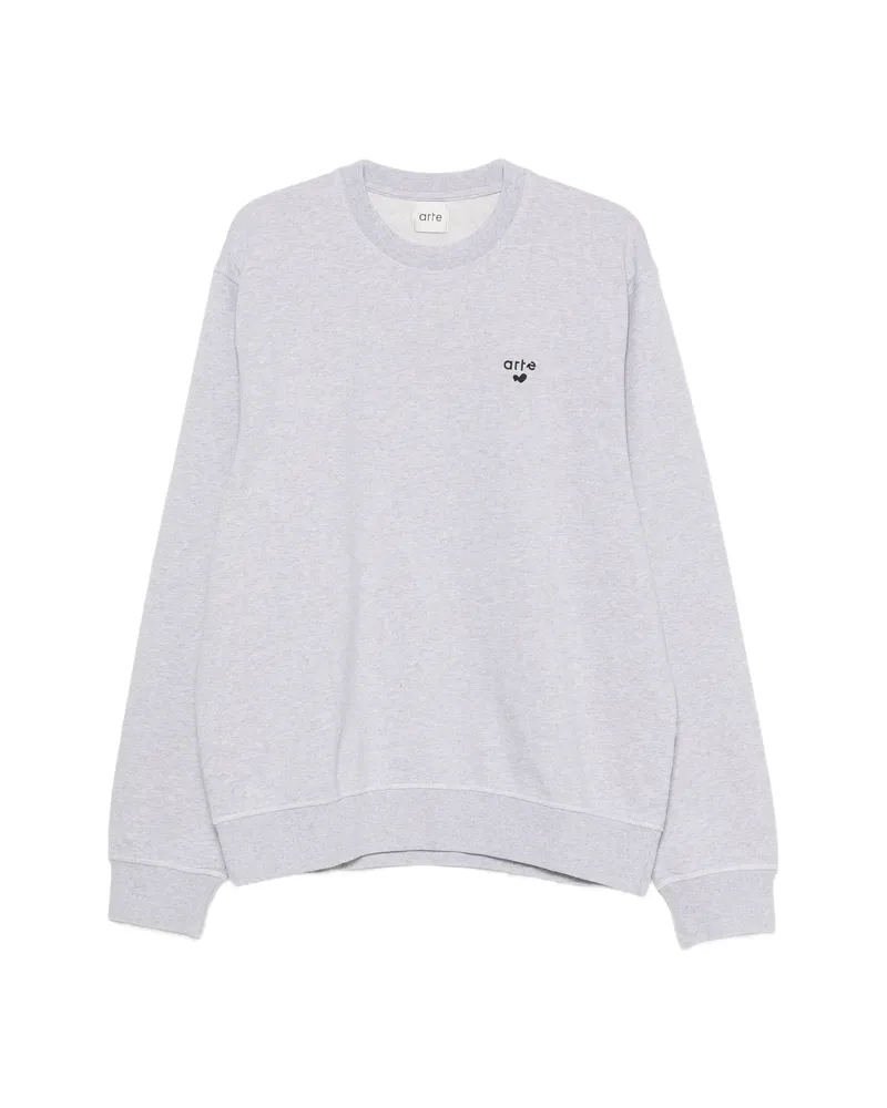 Arte Antwerp Logo-embroidered Sweater Grey