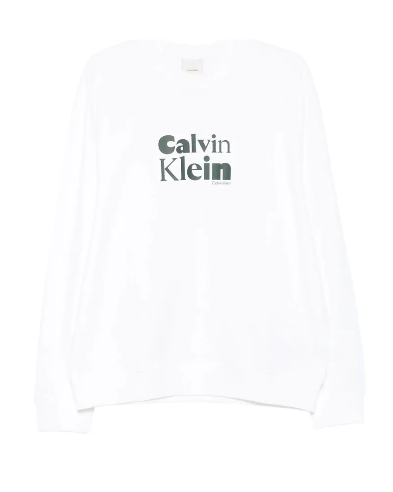 Calvin Klein Logo-print Sweatshirt White