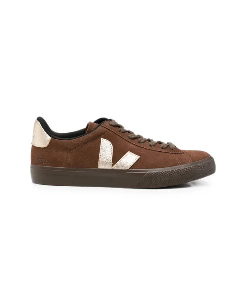 VEJA Campo Logo-detail Suede Sneakers Brown