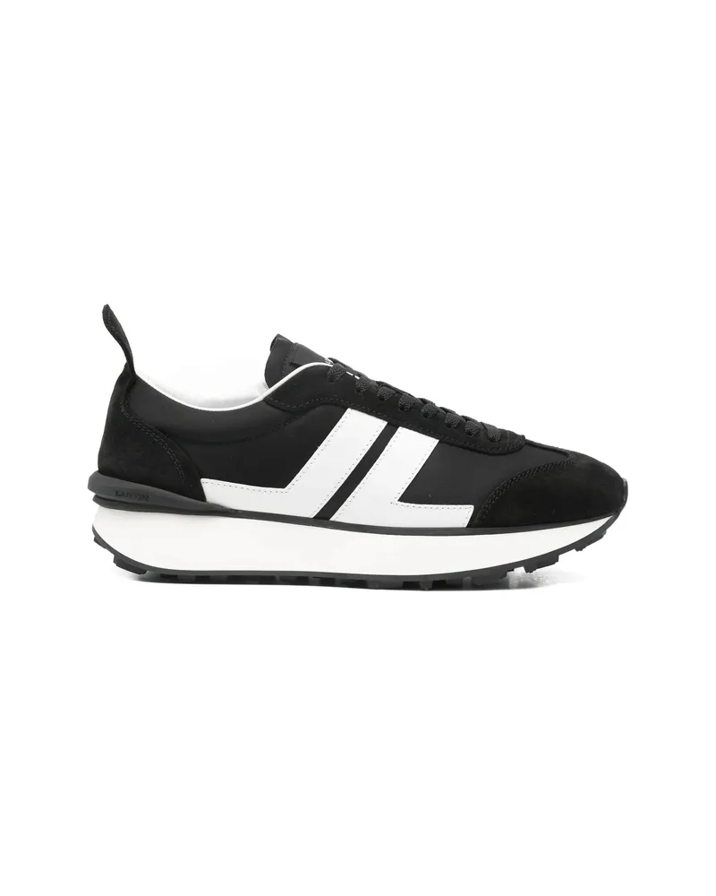Lanvin Bumper Stripe-panel Sneakers Black
