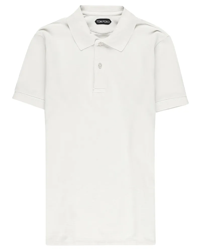 Tom Ford Short-sleeve Polo Shirt Neutrals