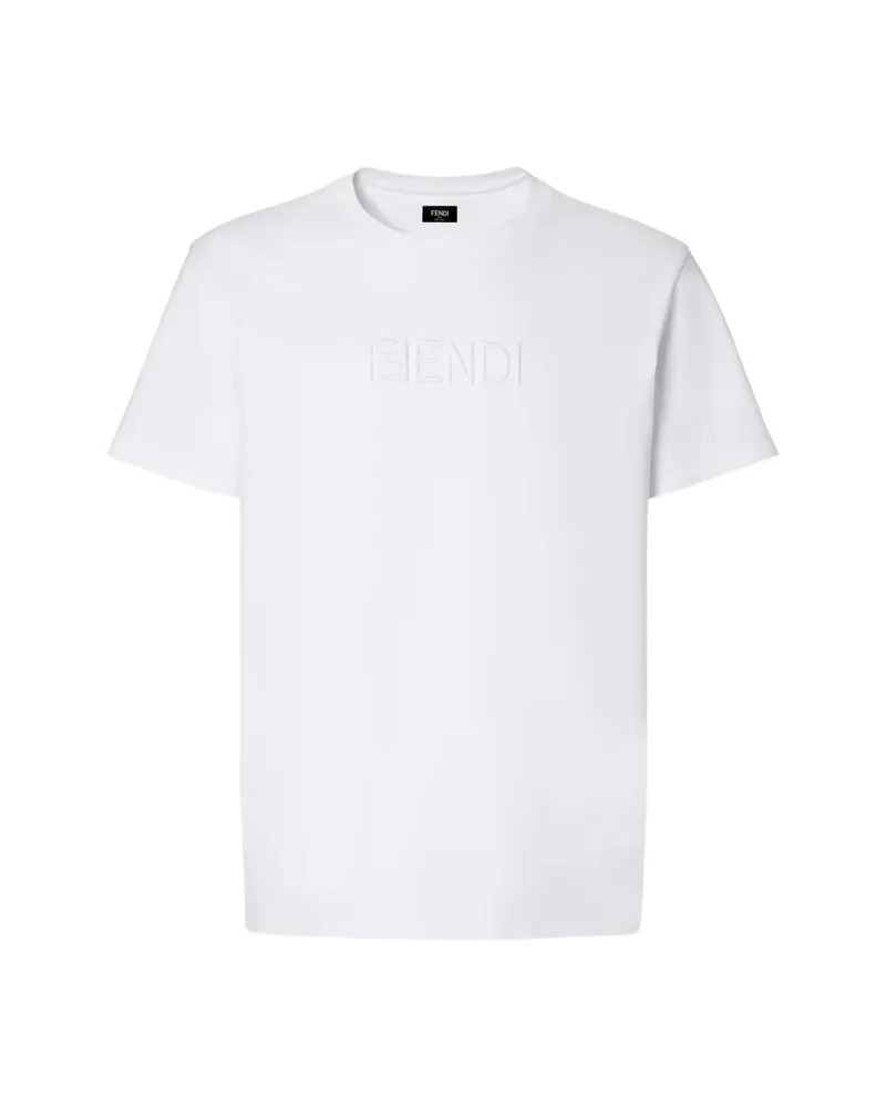 Fendi Embossed T-shirt White