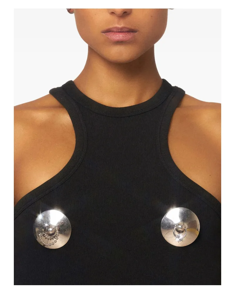 PANCONESI Lamina Diamant Brooch Silver